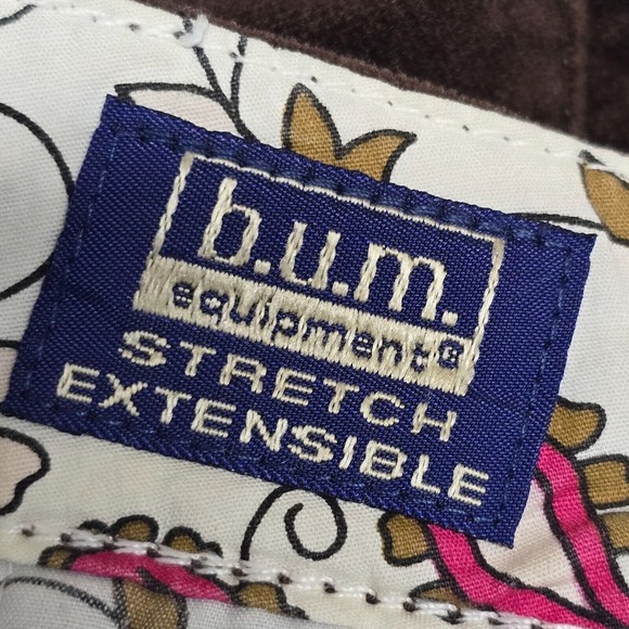 BUM Equipment‎ Mini Skirt Womens 10 Brown Stretch Goblincore Nature Earthy Y2K - Picture 7 of 10